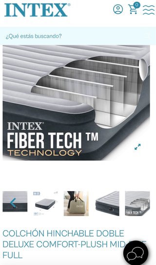 Colchón hinchable Intex Deluxe sin usar