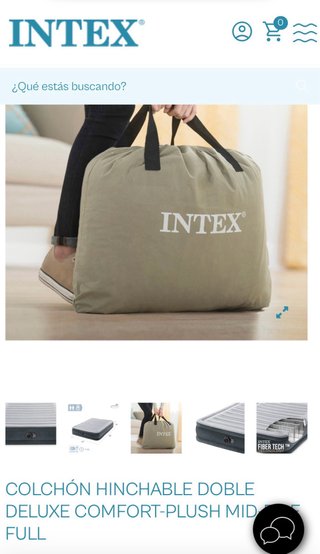 Colchón hinchable Intex Deluxe sin usar