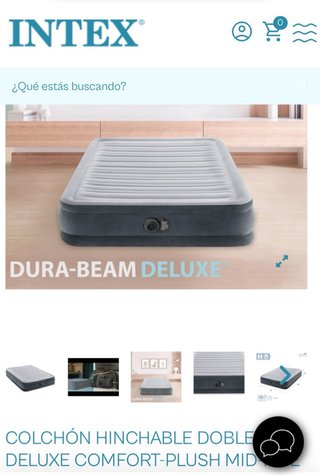 Colchón hinchable Intex Deluxe sin usar