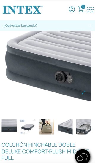 Colchón hinchable Intex Deluxe sin usar
