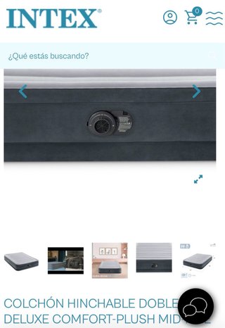 Colchón hinchable Intex Deluxe sin usar