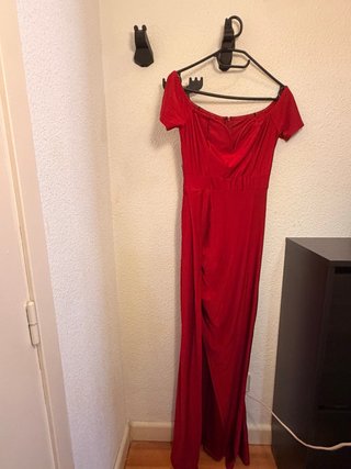 Vestido fiesta rojo Shein Talla M