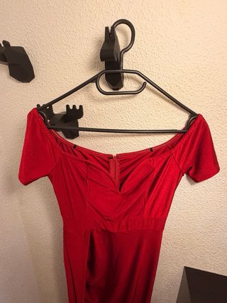 Vestido fiesta rojo Shein Talla M