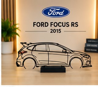 Silueta Ford Focus RS 2015 con base