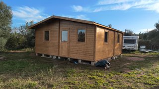 ¡3 habitaciones! Casa prefabricada de madera