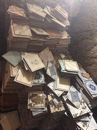 Azulejos antiguos decorados