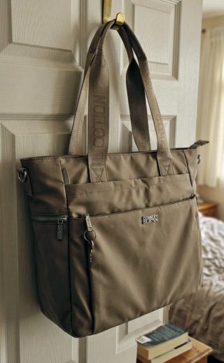 Borsa tote Connery Collection beige nylon