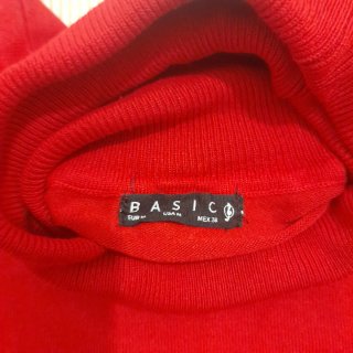 Jersey Rojo Stradivarius Cuello Alto