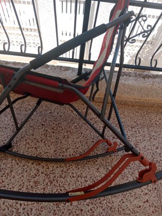 Silla Plegable Timber Ridge Roja y Gris