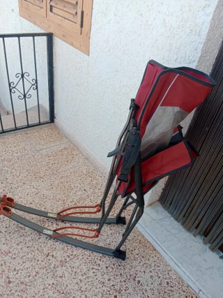 Silla Plegable Timber Ridge Roja y Gris