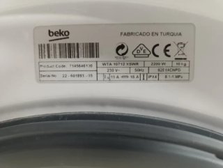 Lavadora Beko 10kg 1400rpm A+++