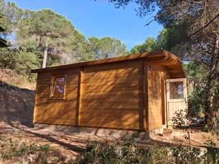 30m2 y 1 hab. Bungalow prefabricado de madera