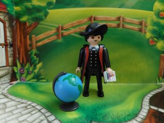 Playmobil figura con libro y globo