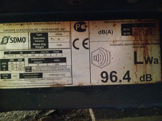 Grupo Electrógeno  80 KVA con depósito de 1000l.