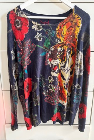 Jersey Desigual mujer estampado tigre