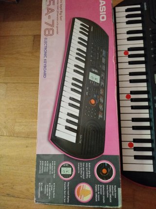 Teclado Casio SA-78 Rosa + Funda