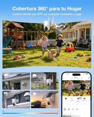 Cámara Tical 4MP WiFi Solar Exterior