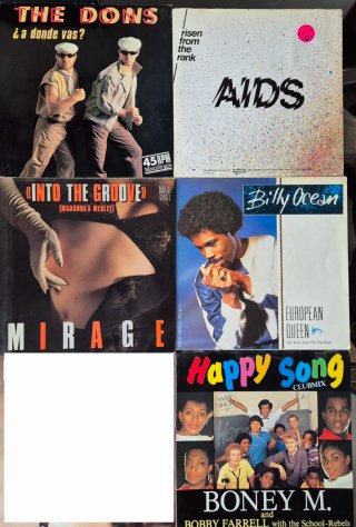 Vinilos Maxisingles 80-90, lote 8