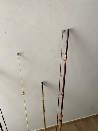 Lote 4 cañas de pescar
