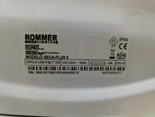 Secadora Rommer 9kg De Condensación