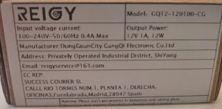 Adaptador Corriente 12V 1A 12W