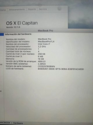🇪🇸MacBook Pro 15” Retina i7 | 16GB RAM | SSD 256