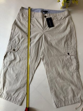 Pantaloni Cargo Pinocchietto Tommy Hilfiger Beige