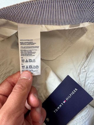 Pantaloni Cargo Pinocchietto Tommy Hilfiger Beige