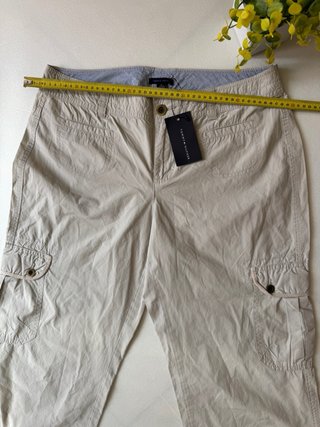 Pantaloni Cargo Pinocchietto Tommy Hilfiger Beige