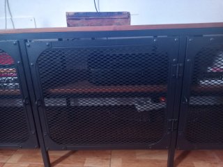 Mueble TV Salón Madera y Metal