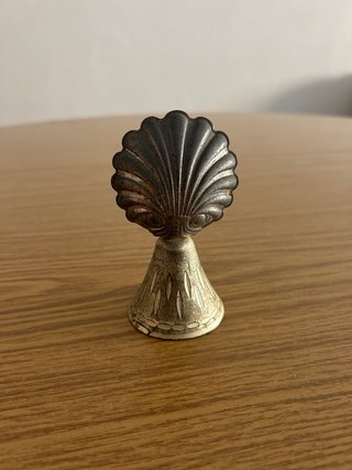 Campana Virgen Plata Antigua