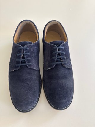 Zapatos Blucher Azul Ante Niño Talla 37