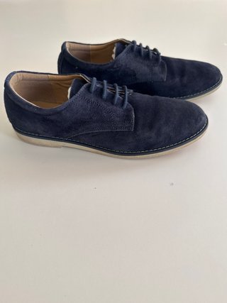 Zapatos Blucher Azul Ante Niño Talla 37