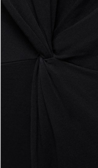 Vestido negro midi Mango Talla S