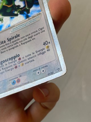 Rayquaza ex (DR 97/97) Ex Drago Good/Creased ITA