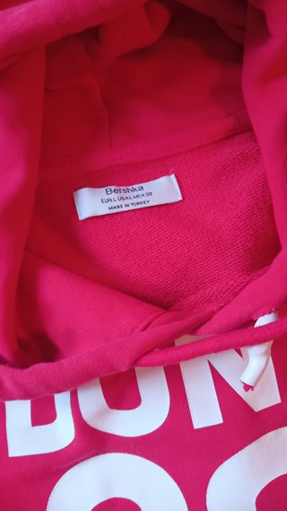 Sudadera Bershka Roja Don't Look Back