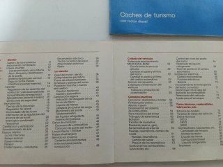 Manual Mercedes W123 Instrucciones