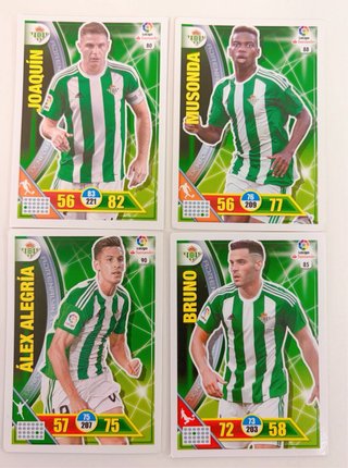 Lote 14 cartas Adrenalyn XL Betis 2016/17