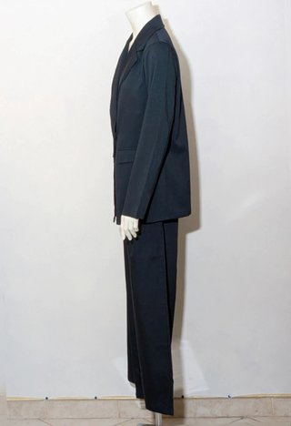Completo Donna Blazer E pantalone Palazzo blu