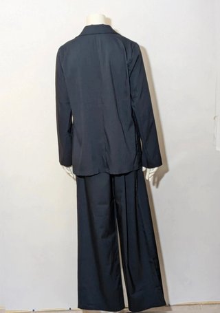 Completo Donna Blazer E pantalone Palazzo blu