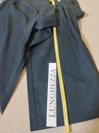 Completo Donna Blazer E pantalone Palazzo blu