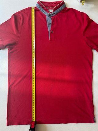 Polo Bugatti rosso colletto coreana