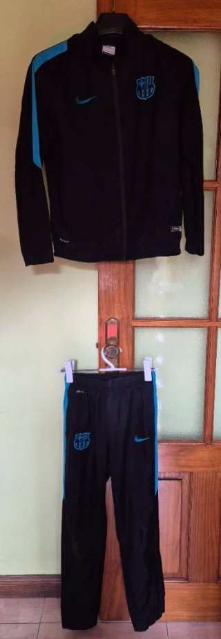 Chándal FC Barcelona Nike Negro y Azul