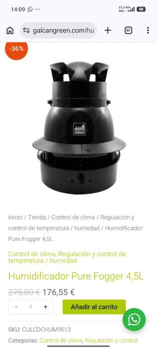 Humidificador Pure Fogger 4,5L