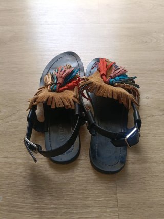 Sandalias Bimba y Lola Piel Tiras Multicolor