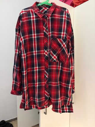 Camisa cuadros Bershka L