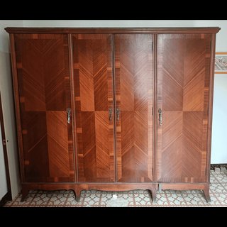 Armario Ropero Teca 4 Puertas