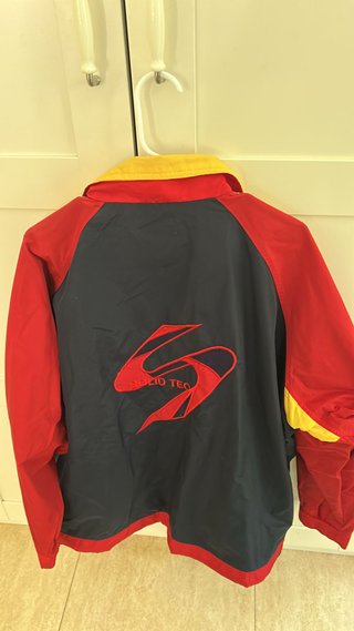 SOLID TEC Chaqueta Deportiva Roja/Azul/Amarilla