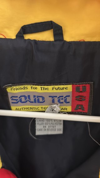 SOLID TEC Chaqueta Deportiva Roja/Azul/Amarilla