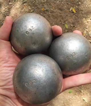 3 palline da bocce professionali JB 110 XXX 73 700